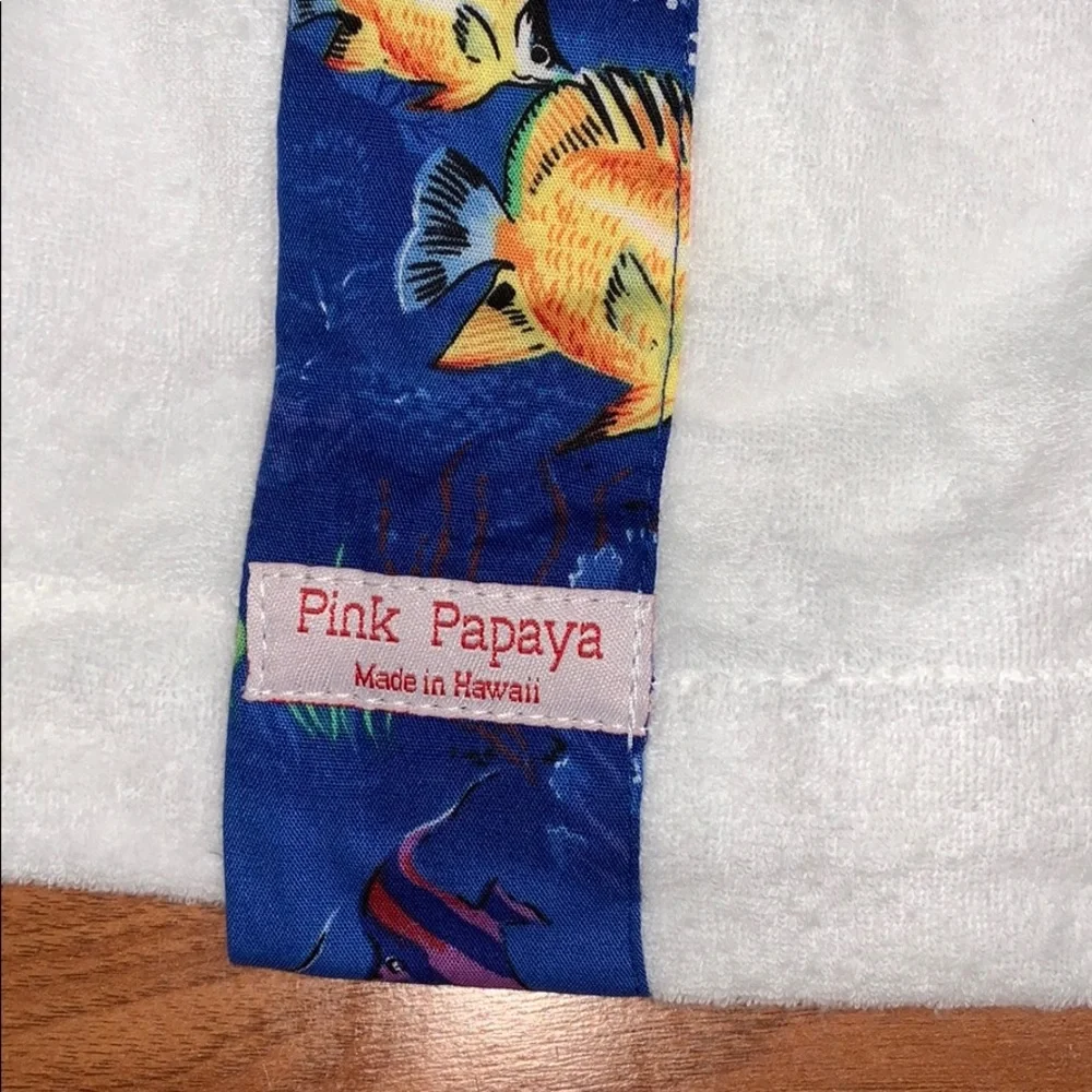 NWOT Made in Hawaii Pink Papaya Kid’s Towel Wrap